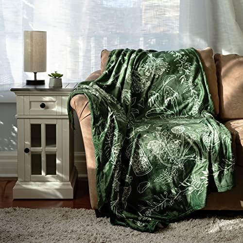 Кърпа за магии - Зелена ведьмино одеяло, идеално за ведьминых подаръци, ведьминого декор на стаята, викканского декор