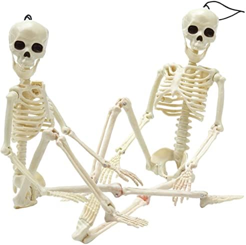 Tvoip 2 Опаковки Скелети на Хелоуин, Украса От Подвесного Скелета на Хелоуин 16 , Подходящ Скелет за Декорация