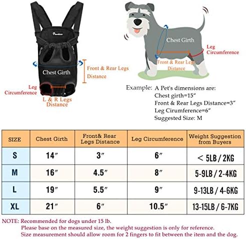 Раница-Переноска за домашни любимци Pawaboo L Размер Черен и Сгъваеми Купички за Кучета от 2 Опаковки