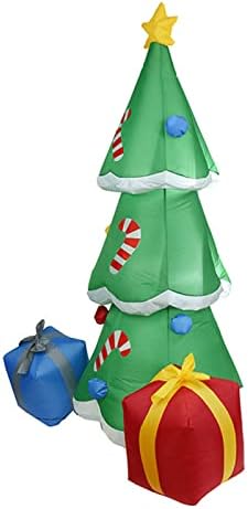 WLL-DP Надуваема модел на Коледната елха в опаковка на подаръка дължина 5,90 Метра, Коледна Украса за улици, с led лампи