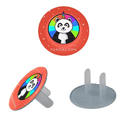 Капачки за контакти Panda Pandacorn Unicorn, Декоративни Предпазни Капачки за детски контакти, 24 опаковки, Защитни