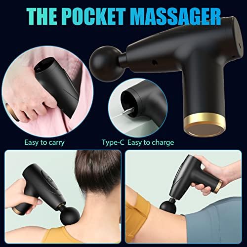 Салон за пистолет - ръчно дълбок мускулен масажор - Професионална самостоятелна масажна машина, перезаряжаемое масажно устройство
