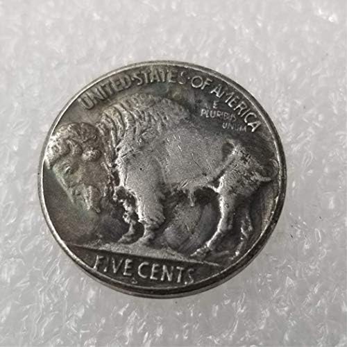 Kocreat Копие на американската монети Hobo 1936 г. - Хелоуин Тиква и Бул сребърно покритие Копие на Сувенирни