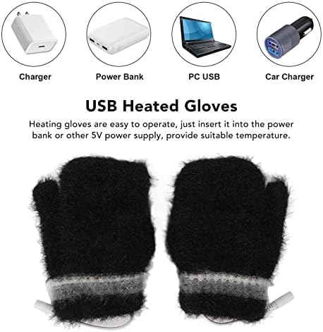 Полуперчатки с USB-топъл DOACT Без пръсти и Ръкавици с USB нагряване на Всички пръсти и на половината от Пръстите,