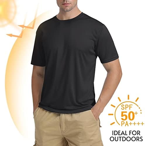 Мъжки слънчеви Ризи TACVASEN UPF 50+ бързо съхнещи Плувни Ризи с къси Ръкави Обрив Guard