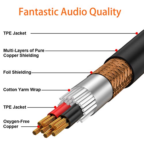 Кабел-сплитер tisino XLR, Y Свързващ кабел, с 1 гнездо, XLR и 2 XLR жакове, Кабел-Сплитер Балансиран микрофон, Аудиоадаптер