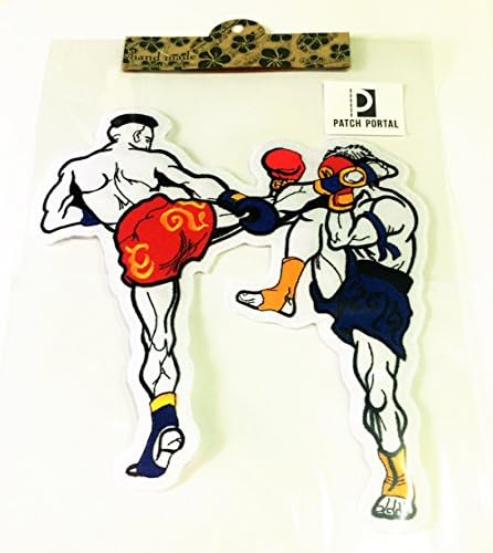 Кръпка Портал Муай Тай, Бокс MMA Бойни Изкуства Голяма Бродирана Апликация 8 Инча