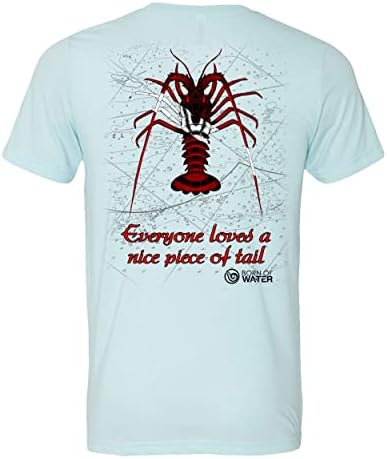 Тениска за гмуркане с омар: Мъжки с къс ръкав за риболов, подводен риболов, каране на лодка и плажа