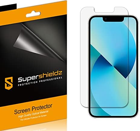 (6 опаковки) Supershieldz Разработен за Apple iPhone 13 Mini (5.4 инча) Защитно фолио за екрана, прозрачен филм с висока разделителна