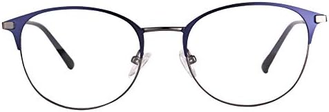 Дамски очила за късогледство в метална рамка MEDOLONG, блокер сини лъчи -JS2036(C3, антисиний, 125)