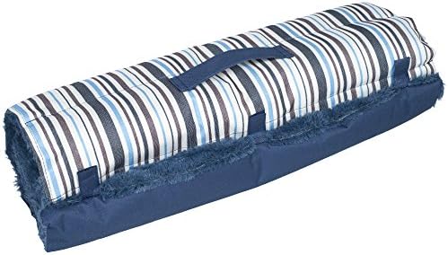 PETMAKER Travel Dog Bed – Сгъваема Преносим легло за кучета 37x24 с източнобеломорски район с ефект на паметта, облицовки