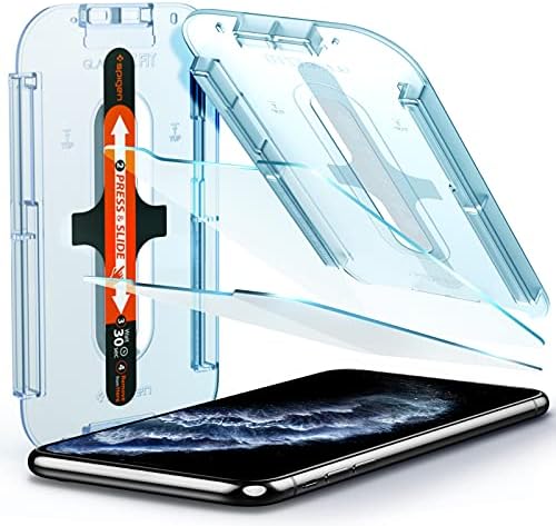 Защитно фолио от закалено стъкло Spigen [GlasTR EZ FIT] е предназначена за защита на екрана на iPhone 11 Pro,