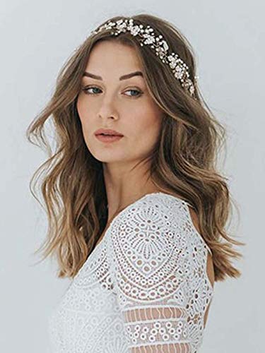 Нестандартни сватбени превръзки за булката с цветя, кристални сватбени шапки, листа от лоза за коса, за жени или