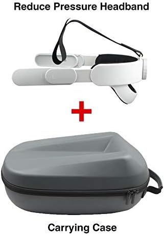 Централен колан NINEFOX за Oculus Quest 2 с чанта за съхранение, с Регулируема VR-лента за глава, Съвместимо с Oculus