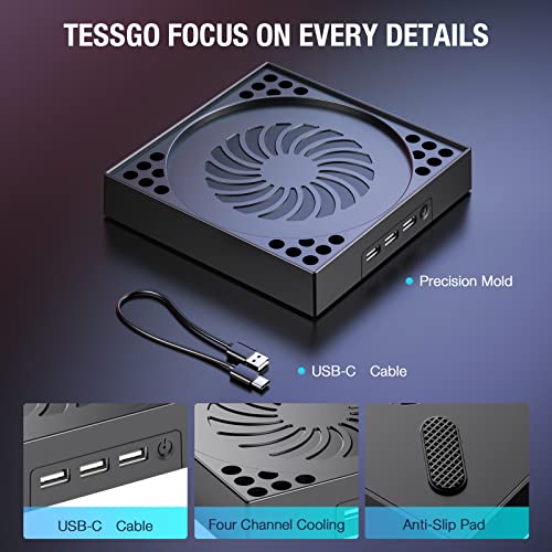 Охлаждащ вентилатор TESSGO Xbox Серия X с честота на въртене 4000-5300 об/мин, Безшумен Конзола Охладител с Турбокомпресор