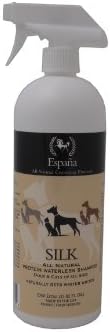 Espana Silk ESP0215DC Специално разработен безводен шампоан с протеини от коприна за кучета и котки, 16,91 грама