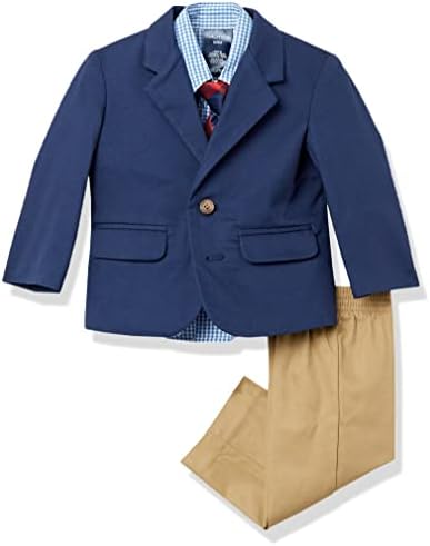Комплект от 4 теми за малки момчета на Наутика, състоящ се от риза, сако, панталон и вратовръзка