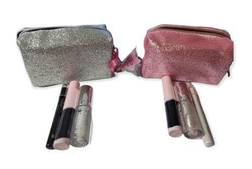 (1) Мини чанта с пайети Hard Candy The Secret Stash (включва спирала, молив за очи и гланц) По избор от розова или сребриста