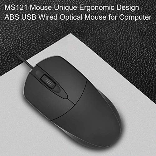 Компютърна Периферия MS121 Мишката Уникален Ергономичен Дизайн ABS Проводна USB Оптична Мишка за Компютър