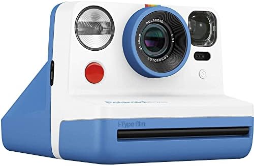 Фотоапарат непосредствена печат Polaroid Now (син) + 3 опаковки филм + кърпа от микрофибър