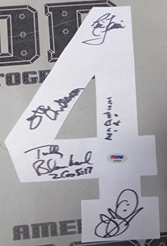 Рик Флэр Оле Андерсън +4 Four Horsemen Подписаха Номер Тениски PSA / ДНК WWE NWA WCW - Рестлинг с автограф Разни