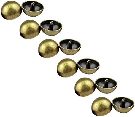 RECHERE 12 БР. Копчета имат куполна с Грибовидным Метална Опашка за самостоятелно Шиене (Матирано злато, 20 мм)