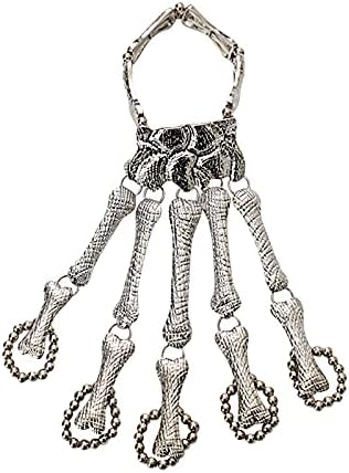 Гривна за ръка с виртуален скелет на Черепа и Пръстен, багаж преувеличен Метална Гривна С виртуален скелет, Аксесоари