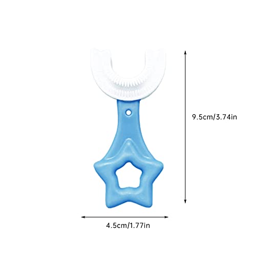 Мека четка за зъби за деца Детска U-образна четка за зъби от мека силикагел 360 ° за почистване на устната кухина Лесно