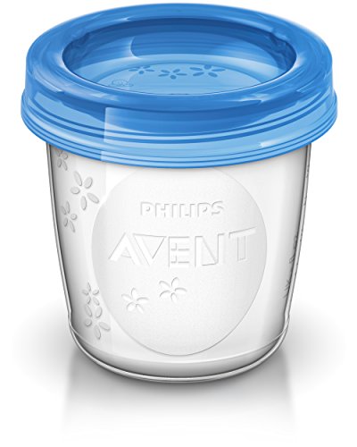Чашки за съхранение на кърма Philips Avent обем 6 унции (опаковка от 10 броя)