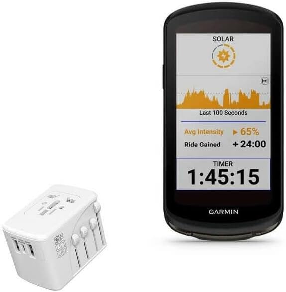 Зарядно устройство BoxWave, съвместим с Garmin Edge 1040 Solar (зарядно устройство от BoxWave) - Международна