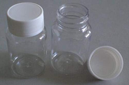 12 БР. 15 МЛ 0,5 грама Пластмасови, Прозрачни Бутилки Празен Контейнер с Бяла капак на Винт Калъф за Твърди