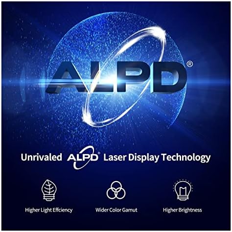 Напреднал Интелигентен проектор ALPD 1080P, 4K Преносим 600 ANSI Smart OS WiFi BT с вградена батерия Проектор (Цвят: C размер: