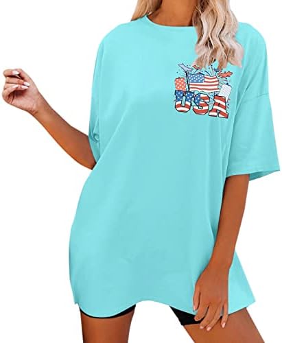 Женска тениска MIASHUI Basics, Дамски Модни Риза, Подходяща за жени е Свободен, Намаляване с Къс ръкав, Дамски