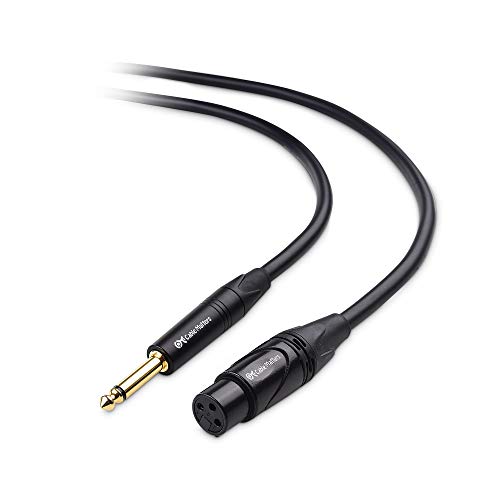 Кабел Има значение Кабел XLR микрофон-1/4 TS 3 метра, Небалансираното Женски кабел XLR-Male 1/4 (6,35 мм) TS