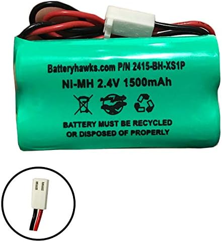 (2 опаковки) 93035262 акумулаторна Батерия NI-MH EV 2,4 НА 1500 mah Ni-MH Батерия за аварийно осветление за излизане
