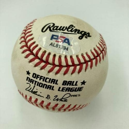 Уили Мейс, подписано Официално споразумение за Национална лига бейзбол PSA DNA COA - Бейзболни топки с автографи