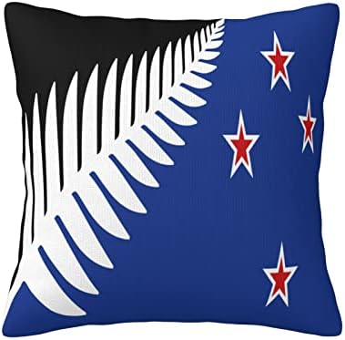 Вложки за възглавници KADEUX Flag of New Zealand 18x18 Инча, Изкуствени Възглавници, Квадратен Калъф за покрива възглавница