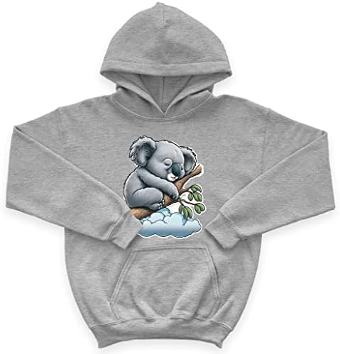 Детска hoody с качулка от порести руно с изображение на мечка Коали - Kawaii Animal Kids' Hoodie - Мътна hoody с качулка за