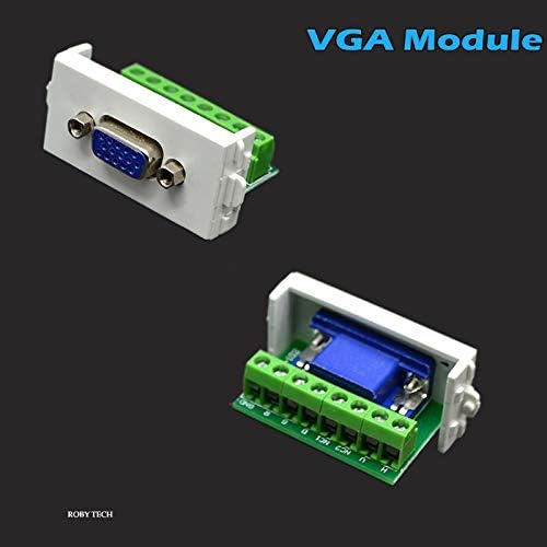Модули VGA + VGA + HDMI Мултимедийна Информация Стенни Панела на Кутията Монтиране на стена Предна Панел Конектор за контакти