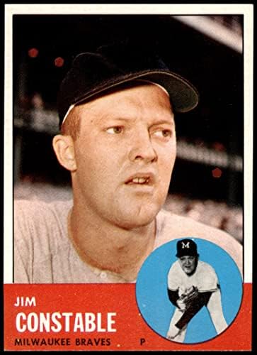 1963 Topps 411 Джим Полицая Милуоки Брейвз (Бейзболна картичка) Ню Йорк / MT Braves