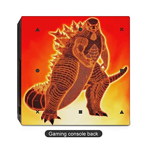 God-zilla Набор от защитни стикери за PlayStation 4 от 5 теми, цялостна защита, стикер от PVC Лесно се поставя.