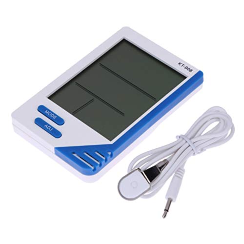LIUZH Мултифункционален Термометър с голям екран и Влагомер с Часове, Домашен Офис, Големият Електронен Цифров LCD