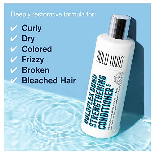 BOLD UNIQ BoldPlex Пакет - Инструмент за възстановяване на косата, Шампоан, балсам и серум за коса - За Суха, Изтощена коса,