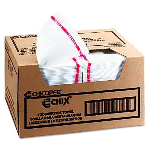За многократна употреба Кърпи за обществено хранене Chix 8250, Ръкавни, 13 1/2 х 24, Бяла (опаковка от 150 броя)