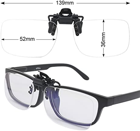 Очила за четене с клипс TREXD -Light, Откидывающиеся нагоре и надолу, Без Увеличително стъкло, лесно и удобно