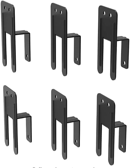 Aardhen 6 БР. Нескользящие подложки за матраци за метални рамки на леглата, Които подхлъзване матрак с рамка легла - Черен