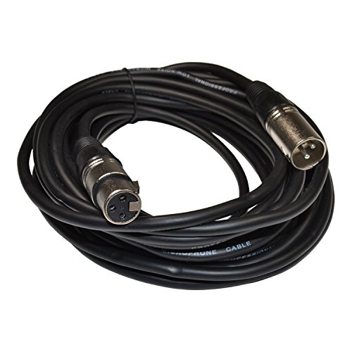 Микрофон кабел HQRP XLR-XLR (3-пинов M/F, 25 фута) за микрофони Shure PG58-XLR, PG48-XLR Sun Meter