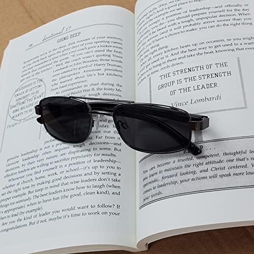 Четец на бифокальных слънчеви очила ProSport Square Aviator |HD със заключване синя светлина, сиви или кехлибар лещи.
