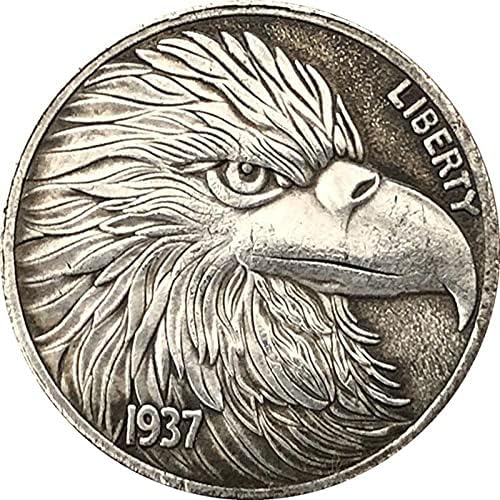 Предизвикателство Монета Реплика Възпоменателна Монета сребърно покритие Монета Американски Пържола от Буйволицы Масивна