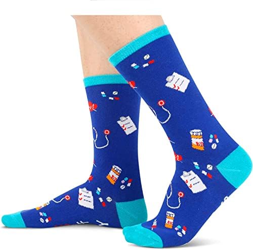 Zmart Смешни Чорапи, Луди Чорапи, Глупави Чорапи за Жени, Момичета, Чорапи за четене на Книги, Подаръци за